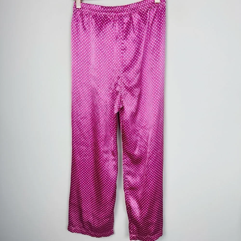 VICTORIA’S SECRET | SET Pink Polka Dot Pajama Top & Pants Women’s Size Small